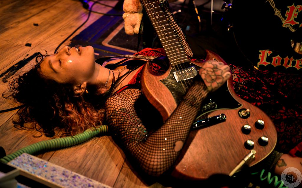 Crowd cheering at Femme Fatale Fest