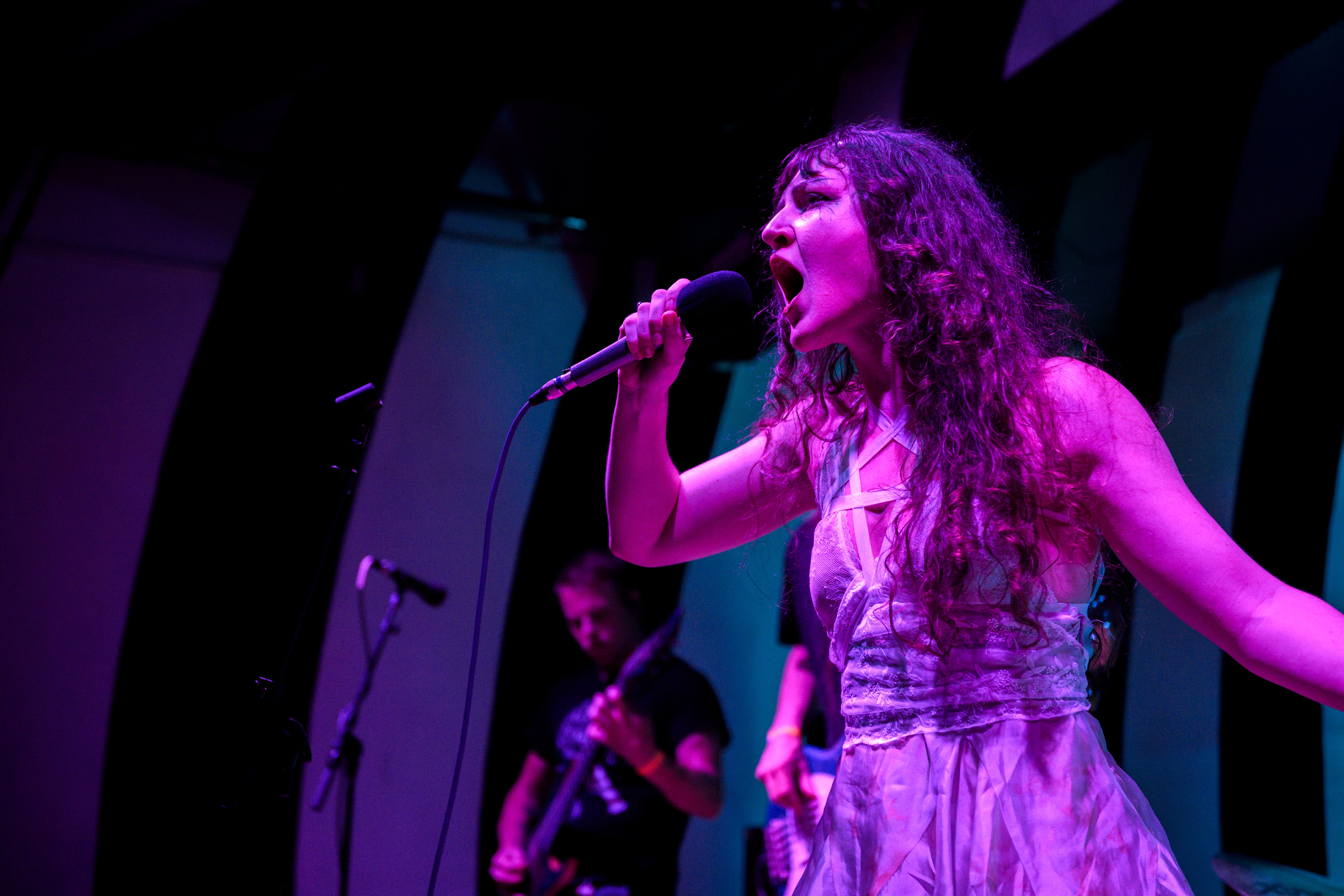 Crowd cheering at Femme Fatale Fest
